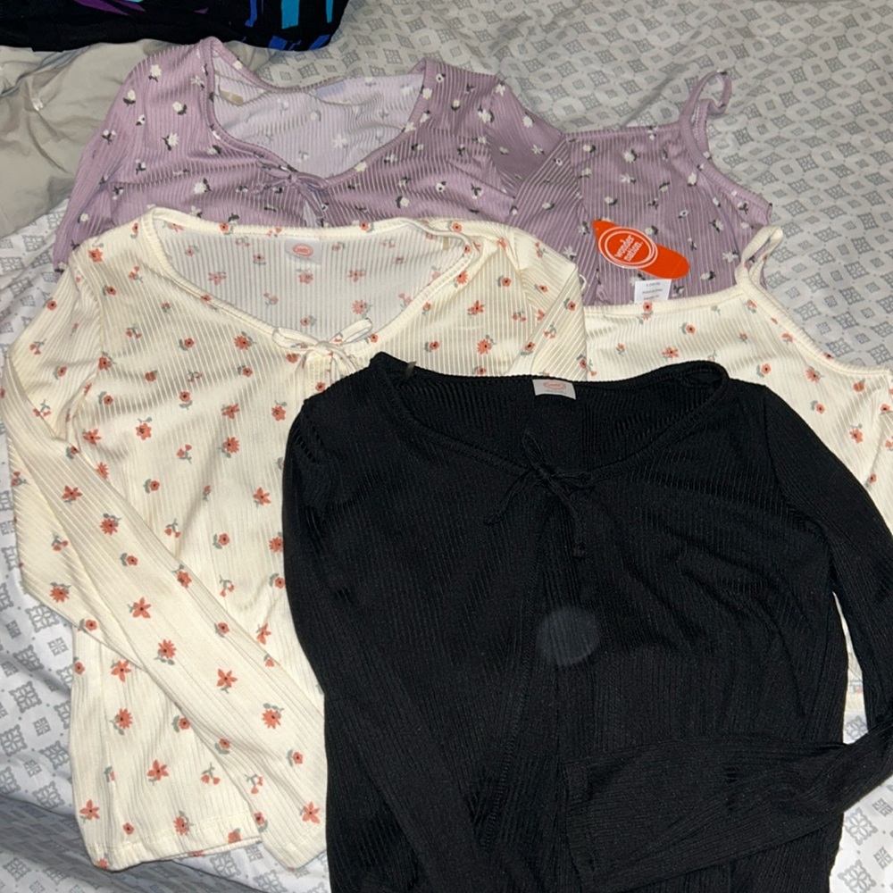 3 Girls Wonder Nation Cardigans & 2 Matching Tanks - Large
